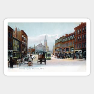 1905 Harvard Square Brookline Massachusetts Sticker